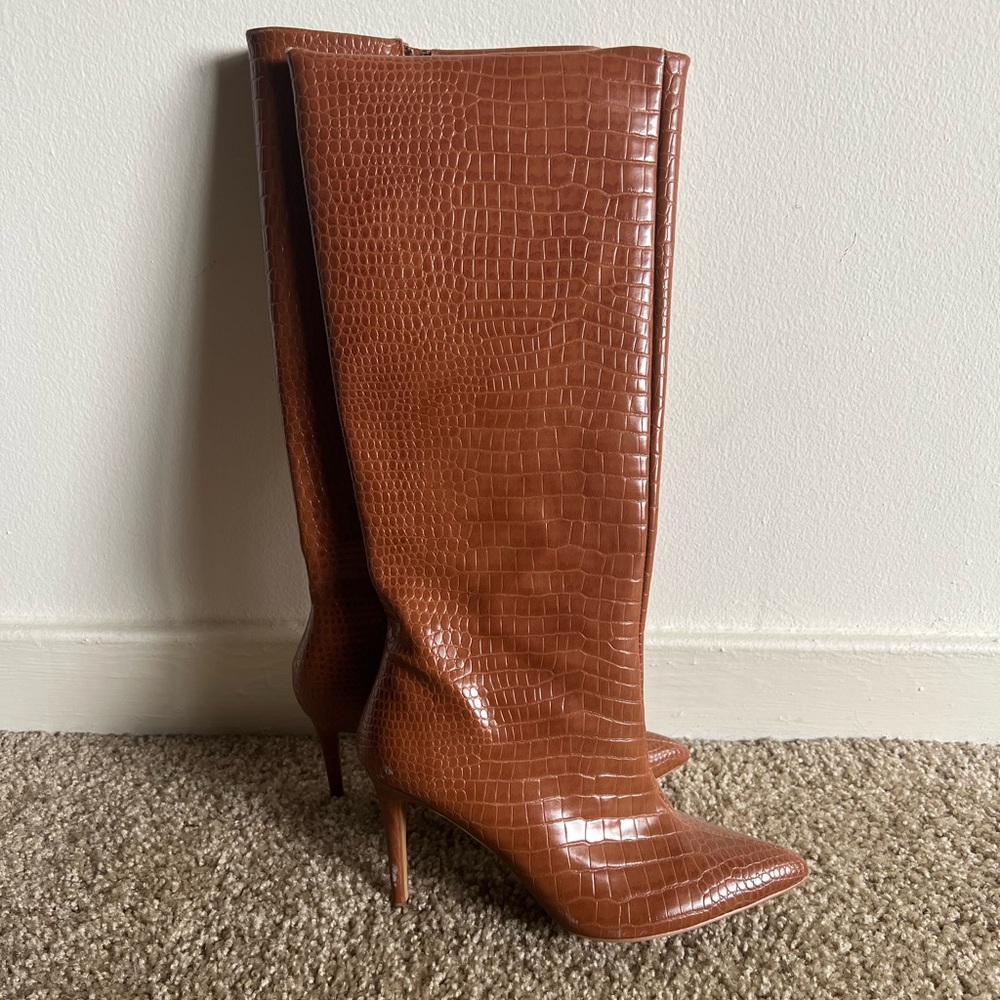 ASOS crocodile boots - only worn once! Super hot